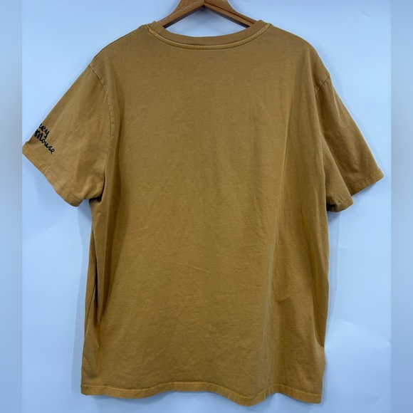 Disney Men's Mustard Graphic Tee Mickey & Donald | Large - Picture 4 of 8